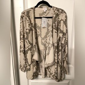 LuLaRoe small Nanette digital camo sweater